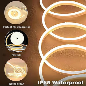 ✨ FlexiGlow™ LED Neon Strip Light – Premium Warm White Glow 💡